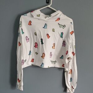 Colorful Dinosaur Print Women's Hoodie